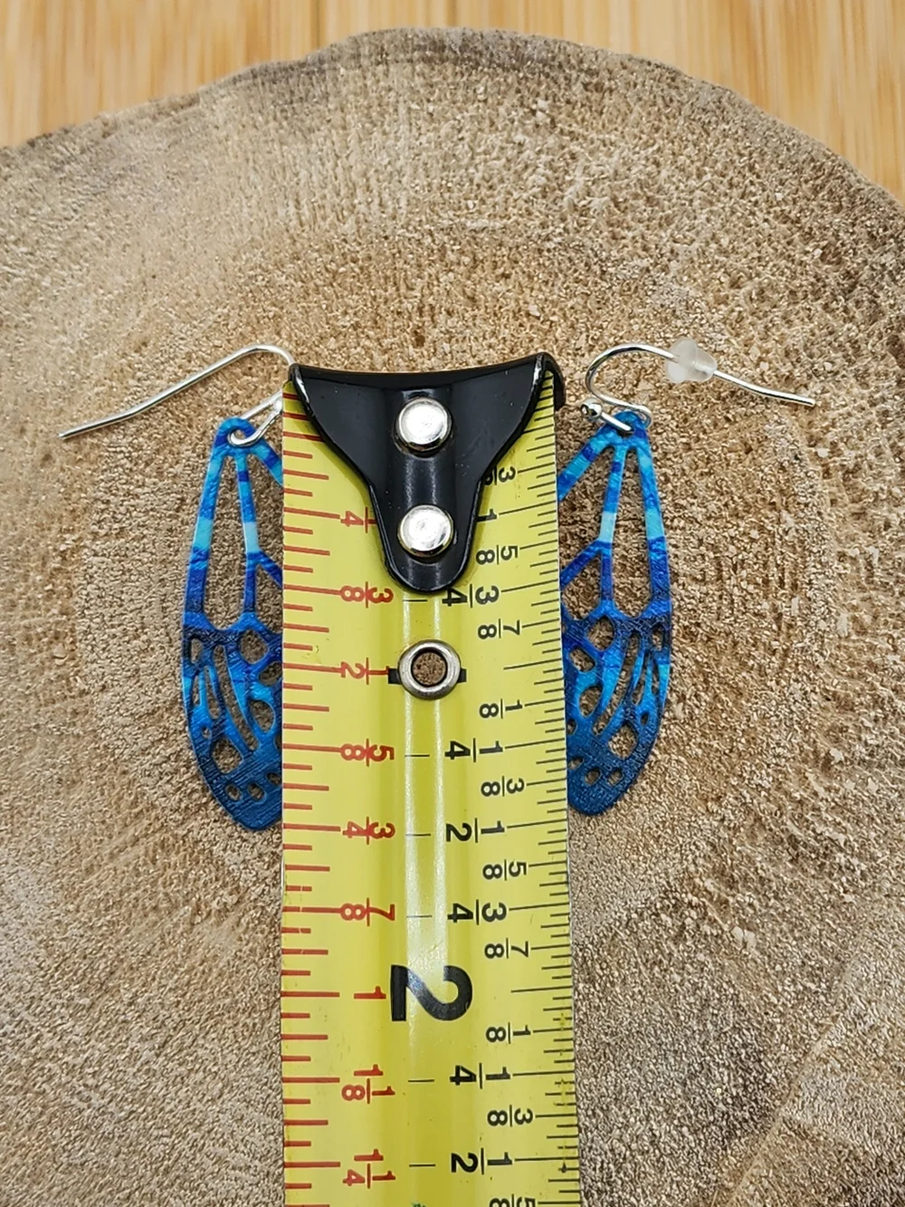 Blue Butterfly Wing Dangle Earrings - Women Jewelry